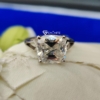 Solitaire Engagement Ring, VVS Clarity Split Shank Design 3.0 Ct Cushion Cut Moissanite Wedding Ring Solitaire Engagement Ring, VVS Clarity Split Shank Design 3.0 Ct Cushion Cut Moissanite Wedding Ring