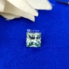 Princess Cut Shape Light Green Loose Moissanite For Jewelry