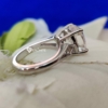 Solitaire Engagement Ring, VVS Clarity Split Shank Design 3.0 Ct Cushion Cut Moissanite Wedding Ring Solitaire Engagement Ring, VVS Clarity Split Shank Design 3.0 Ct Cushion Cut Moissanite Wedding Ring