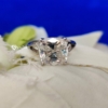 Solitaire Engagement Ring, VVS Clarity Split Shank Design 3.0 Ct Cushion Cut Moissanite Wedding Ring Solitaire Engagement Ring, VVS Clarity Split Shank Design 3.0 Ct Cushion Cut Moissanite Wedding Ring