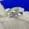 Solitaire Engagement Ring, VVS Clarity Split Shank Design 3.0 Ct Cushion Cut Moissanite Wedding Ring Solitaire Engagement Ring, VVS Clarity Split Shank Design 3.0 Ct Cushion Cut Moissanite Wedding Ring