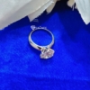 Famous 2.80 Ct (9.5 mm) Round Cut Colorless Moissanite Solitaire Engagement Ring Famous 2.80 Ct (9.5 mm) Round Cut Colorless Moissanite Solitaire Engagement Ring