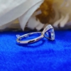 Special 3.0 Ct Pear Cut Colorless Moissanite Engagement Ring, Simple Solitaire Ring Special 3.0 Ct Pear Cut Colorless Moissanite Engagement Ring, Simple Solitaire Ring