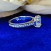Beautiful 3.0 Ct (10x8 mm) Colorless Oval Cut Moissanite Engagement Ring, Eternity Ring