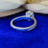 Beautiful 3.0 Ct (10x8 mm) Colorless Oval Cut Moissanite Engagement Ring, Eternity Ring