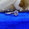 2.75 Ct (9.5 mm) Round Cut Colorless Moissanite Solitaire Engagement Ring 2.75 Ct (9.5 mm) Round Cut Colorless Moissanite Solitaire Engagement Ring