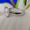VVS1 Clarity Colorless Asscher Cut 3.0 Ct (9 mm) Solitaire Moissanite Engagement Ring