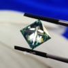 Princess Cut Shape Light Green Loose Moissanite For Jewelry Princess Cut Shape Light Green Loose Moissanite For Jewelry