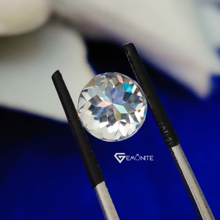 Heritage Portuguese Cut Shape Near Colorless Loose Moissanite For Jewelry
