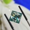 Princess Cut Shape Light Green Loose Moissanite For Jewelry Princess Cut Shape Light Green Loose Moissanite For Jewelry