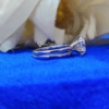 Simple Bridal Set, 2.80 Ct (9.5 mm) Round Cut Colorless Moissanite Wedding Band Ring