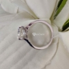 VVS1 Clarity Colorless Asscher Cut 3.0 Ct (9 mm) Solitaire Moissanite Engagement Ring