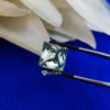 Princess Cut Shape Light Green Loose Moissanite For Jewelry