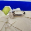 5.0 Ct Cushion Cut VVS1 Colorless Handmade Moissanite Solitaire Ring