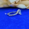 3.0 Ct (8.5 mm) Princess Cut Colorless Moissanite Engagement Ring, Beautiful Eternity Ring