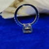 Emerald Cut Moissanite Ring, 4.0 Tcw Solitaire Engagement Ring, Wedding Ring, Pave Set