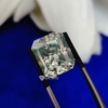 Radiant Cut Shape Light Green Loose Moissanite For Jewelry Radiant Cut Shape Light Green Loose Moissanite For Jewelry