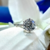 Special 2.85 Ct (9.5 mm) Round Cut Colorless Moissanite Solitaire Engagement Ring Special 2.85 Ct (9.5 mm) Round Cut Colorless Moissanite Solitaire Engagement Ring