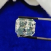 Radiant Cut Shape Light Green Loose Moissanite For Jewelry Radiant Cut Shape Light Green Loose Moissanite For Jewelry