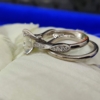 3.0 Ct VVS Antique Colorless Princess Cut Designer Moissanite Wedding Set, Bridal Set