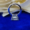 Solitaire Moissanite Ring, Princess Cut 4.50 Tcw Simple Yet Classy Engagement Ring for Women Solitaire Moissanite Ring, Princess Cut 4.50 Tcw Simple Yet Classy Engagement Ring for Women