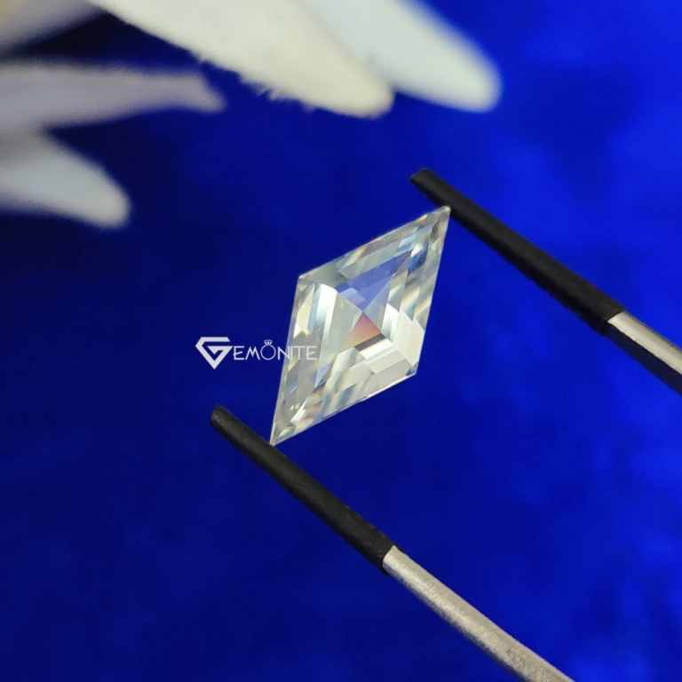 Lozenge Cut Shape Near Colorless Loose Moissanite For Jewelry
