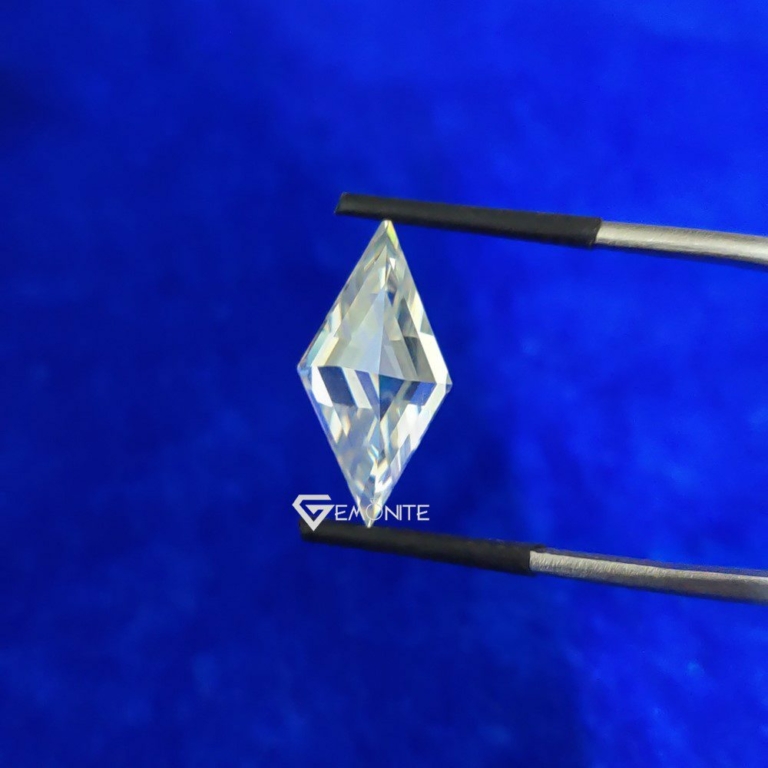 Lozenge Cut Shape Near Colorless Loose Moissanite For Jewelry