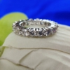 Round Cut 4.50 Tcw Designer Full Eternity Moissanite Wedding Band, Engagement Band