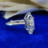 Marquise Cut Moissanite Engagement Ring, 2.0 Ct Simple Solitaire Ring for Gift, Anniversary, Wedding Ring