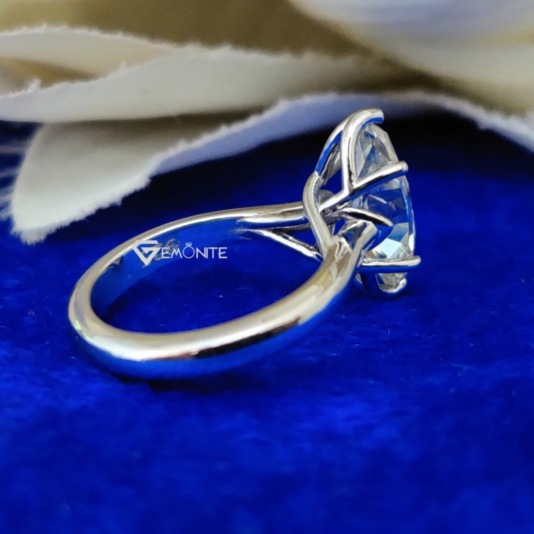 Marquise Cut Moissanite Engagement Ring, 2.0 Ct Simple Solitaire Ring for Gift, Anniversary, Wedding Ring