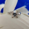 1.80 Ct Cushion Cut VVS Handmade Moissanite Solitaire Ring