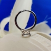1.80 Ct Cushion Cut VVS Handmade Moissanite Solitaire Ring