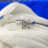 Classy Asscher Cut 2.15 Ct VVS Colorless Moissanite Solitaire Engagement Ring