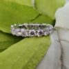 Round Cut 4.50 Tcw Designer Full Eternity Moissanite Wedding Band, Engagement Band