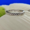 Classy Full Eternity Designer Round Cut Moissanite Wedding Band, Anniversary Band, Fancy Band Ring for Women