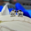 Classy 3.0 Tcw Cushion Cut, Colorless Moissanite Stud Screw Back Earrings, Perfact Jewelry For Gift