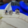 Classy 3.0 Tcw Cushion Cut, Colorless Moissanite Stud Screw Back Earrings, Perfact Jewelry For Gift