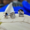 Classy 3.0 Tcw Cushion Cut, Colorless Moissanite Stud Screw Back Earrings, Perfact Jewelry For Gift