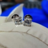 Classy 3.0 Tcw Cushion Cut, Colorless Moissanite Stud Screw Back Earrings, Perfact Jewelry For Gift
