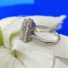 5.0 Ct VVS Antique Colorless Halo Radiant Cut Moissanite Engagement Ring, Women Fashion 5.0 Ct VVS Antique Colorless Halo Radiant Cut Moissanite Engagement Ring, Women Fashion