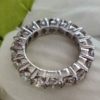 Round Cut 4.50 Tcw Designer Full Eternity Moissanite Wedding Band, Engagement Band