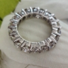 Round Cut 4.50 Tcw Designer Full Eternity Moissanite Wedding Band, Engagement Band