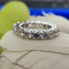 Round Cut 4.50 Tcw Designer Full Eternity Moissanite Wedding Band, Engagement Band