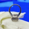 5.0 Ct VVS Antique Colorless Halo Radiant Cut Moissanite Engagement Ring, Women Fashion 5.0 Ct VVS Antique Colorless Halo Radiant Cut Moissanite Engagement Ring, Women Fashion