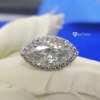 4TCW Marquise Cut VVS Moissanite Halo Engagement Ring, Jewelry Ring for Women Gift, Anniversary, Promise