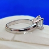 Princess Cut Moissanite Ring, 2.25 Ct Claw Prong Simple Yet Classy Solitaire Engagement Ring for Every Occassion