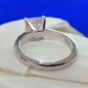 Princess Cut Moissanite Ring, 2.25 Ct Claw Prong Simple Yet Classy Solitaire Engagement Ring for Every Occassion