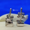 2.0 TCW Excellent Round Cut, Colorless Moissanite Diamond, Square Design Stud Push Back Earrings, Perfect Jewelry For Gift
