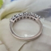 0.80 TCW Simple Designer 7 Stone Round Cut Moissanite Wedding Band, Anniversary Ring, Classy Band Ring for Women 0.80 TCW Simple Designer 7 Stone Round Cut Moissanite Wedding Band, Anniversary Ring, Classy Band Ring for Women