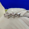 Necklace 5TCW Excellent Princess Cut 3 Stone Genuine Moissanite Pendant, Fine Jewelry for Women, Gift Necklace 5TCW Excellent Princess Cut 3 Stone Genuine Moissanite Pendant, Fine Jewelry for Women, Gift